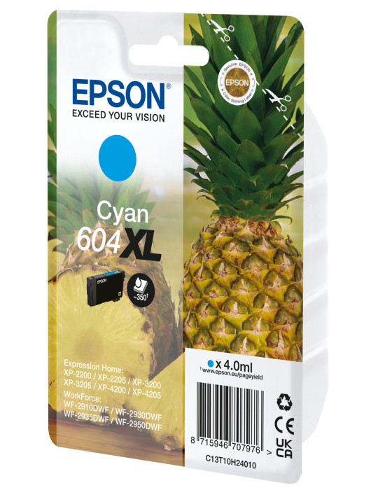 Epson 604XL ink cartridge 1 pc(s) Original High (XL) Yield Cyan