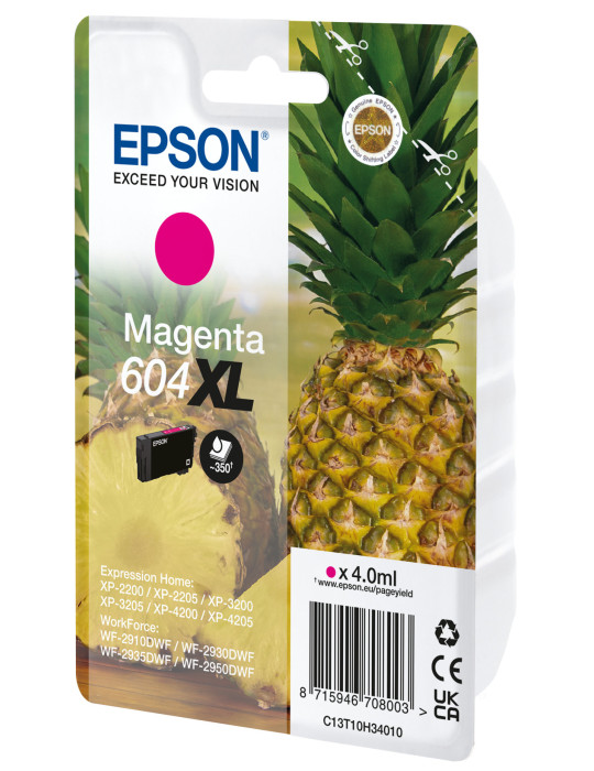 Epson 604XL mustekasetti 1 kpl Alkuperäinen Korkea (XL) värintuotto Magenta