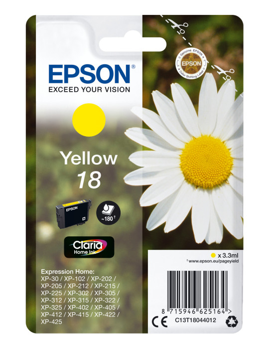 Epson Daisy Enpack gul 18 Claria Home-bläck