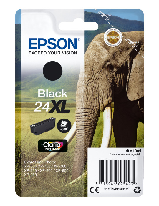 Epson Elephant C13T24314012 ink cartridge 1 pc(s) Original High (XL) Yield Black