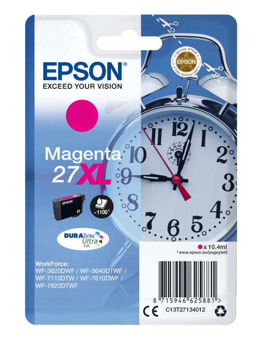 Epson Alarm clock C13T27134012 ink cartridge 1 pc(s) Original High (XL) Yield Magenta