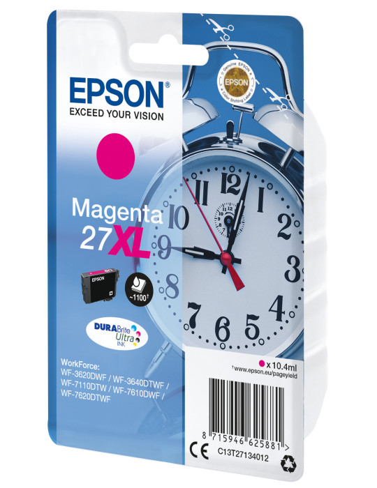 Epson Alarm clock C13T27134012 ink cartridge 1 pc(s) Original High (XL) Yield Magenta