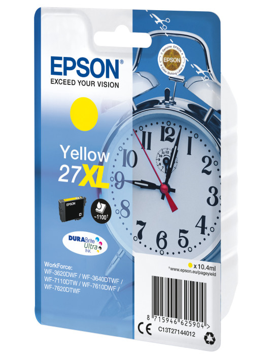 Epson Alarm clock C13T27144012 ink cartridge 1 pc(s) Original High (XL) Yield Yellow