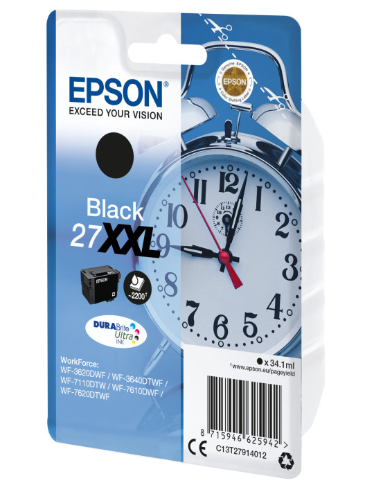 Epson Alarm clock C13T27914012 ink cartridge 1 pc(s) Original Extra (Super) High Yield Black