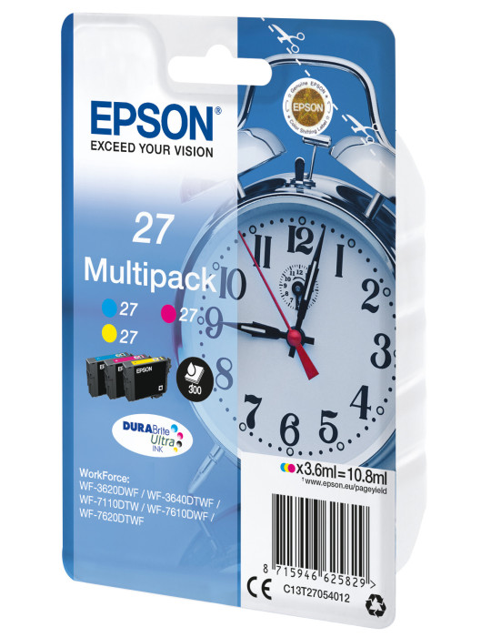 Epson Alarm clock C13T27054012 ink cartridge 1 pc(s) Original Standard Yield Cyan, Magenta, Yellow