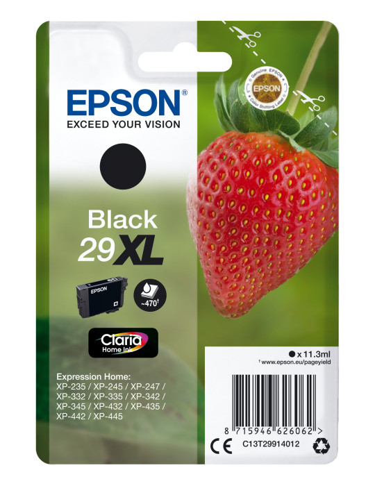 Epson Strawberry C13T29914012 ink cartridge 1 pc(s) Original High (XL) Yield Black