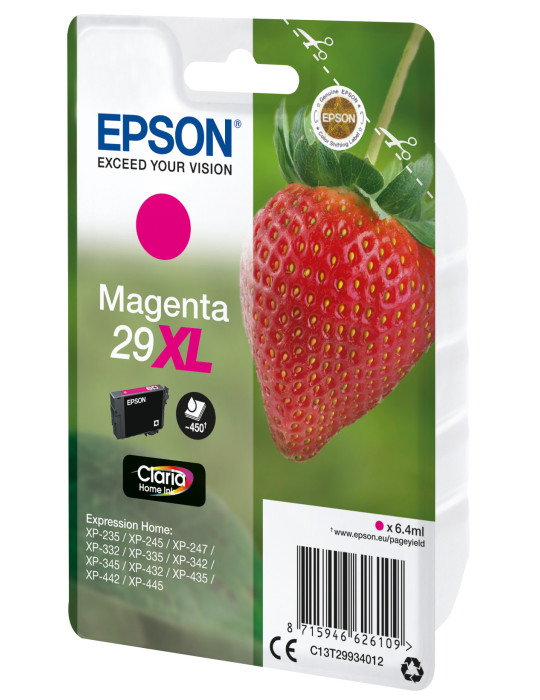 Epson Strawberry C13T29934012 ink cartridge 1 pc(s) Original High (XL) Yield Magenta