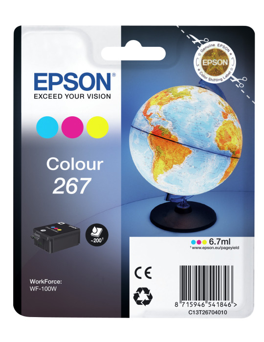 Epson Globe C13T26704010 ink cartridge 1 pc(s) Original Cyan, Magenta, Yellow