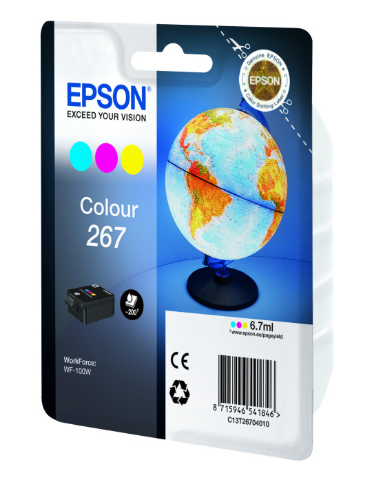 Epson Globe C13T26704010 ink cartridge 1 pc(s) Original Cyan, Magenta, Yellow