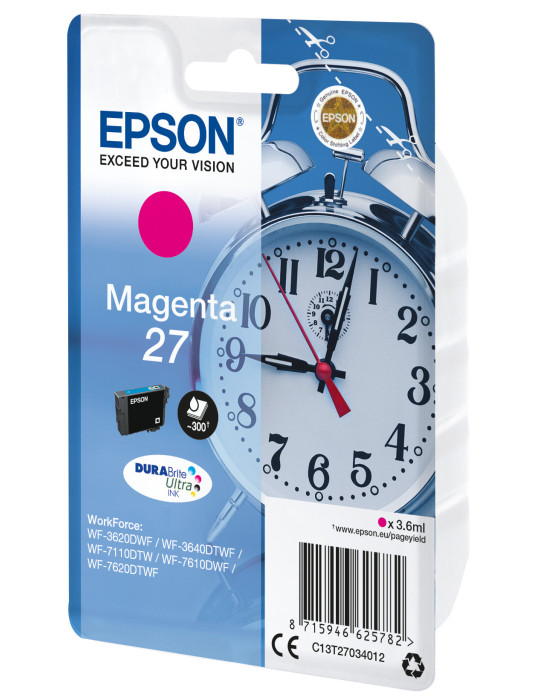 Epson Alarm clock C13T27034012 ink cartridge 1 pc(s) Original Standard Yield Magenta