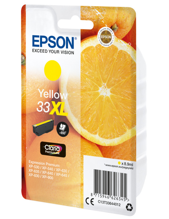 Epson Oranges C13T33644022 ink cartridge 1 pc(s) Original High (XL) Yield Yellow