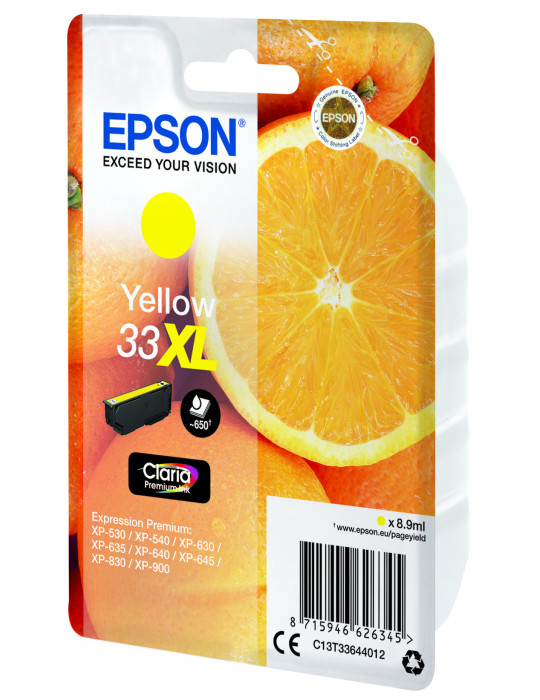 Epson Oranges C13T33644022 ink cartridge 1 pc(s) Original High (XL) Yield Yellow