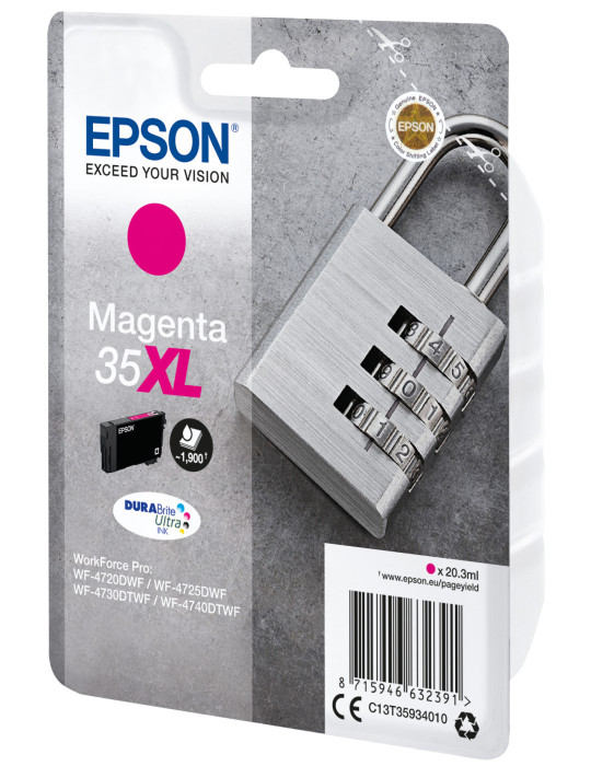 Epson Padlock C13T35934010 ink cartridge 1 pc(s) Original High (XL) Yield Magenta