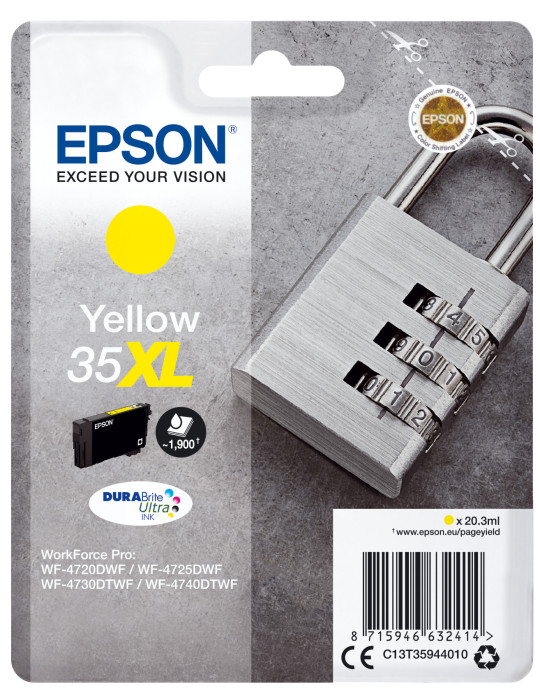 Epson Padlock C13T35944010 ink cartridge 1 pc(s) Original High (XL) Yield Yellow