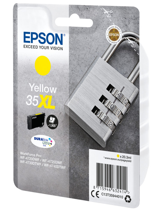 Epson Padlock C13T35944010 ink cartridge 1 pc(s) Original High (XL) Yield Yellow