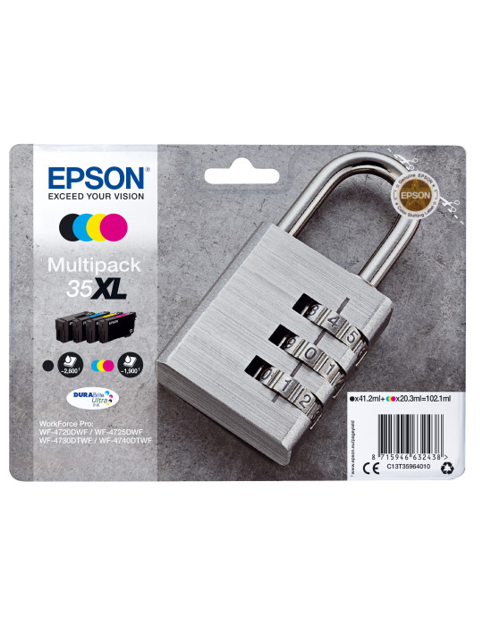 Epson Padlock C13T35964010 ink cartridge 1 pc(s) Original High (XL) Yield Black, Cyan, Magenta, Yellow