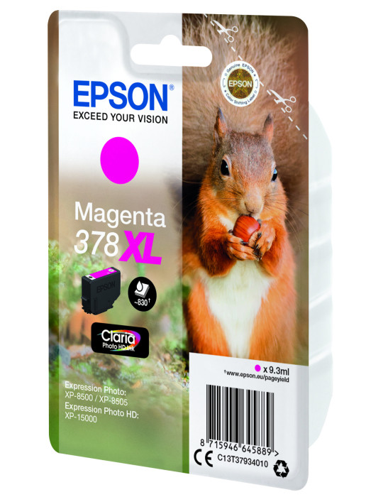 Epson Squirrel C13T37934010 ink cartridge 1 pc(s) Original High (XL) Yield Magenta