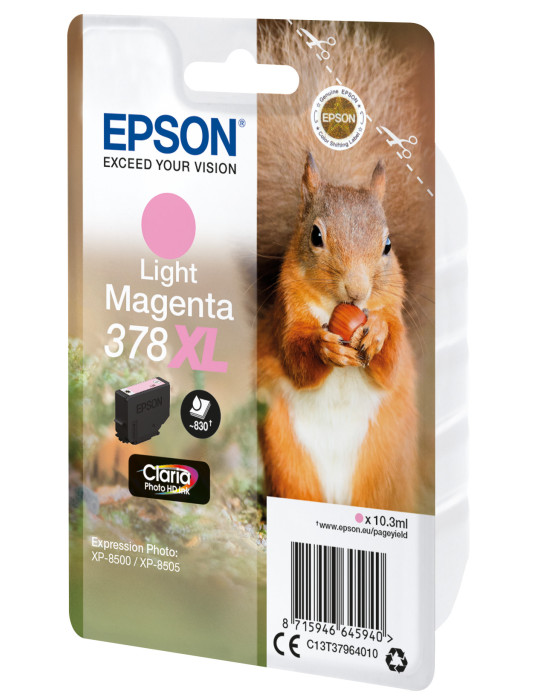 Epson Squirrel 378XL ink cartridge 1 pc(s) Original High (XL) Yield Light magenta