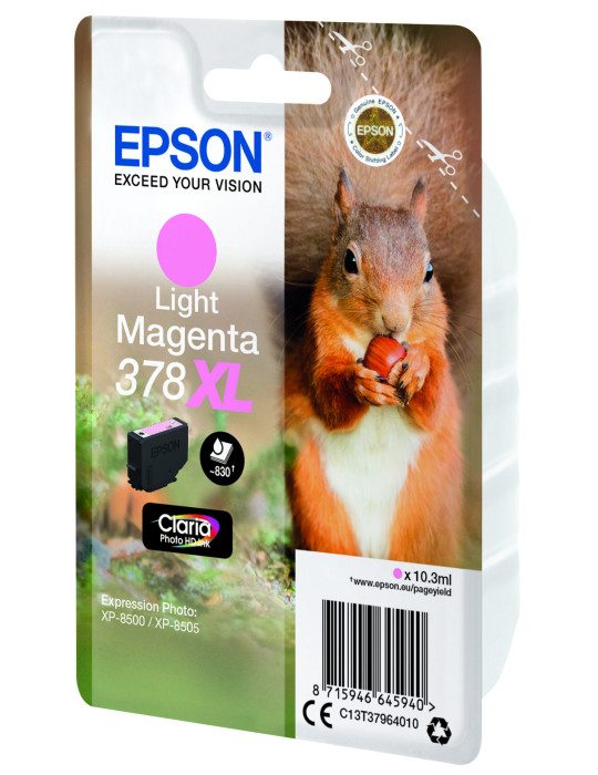 Epson Squirrel 378XL ink cartridge 1 pc(s) Original High (XL) Yield Light magenta