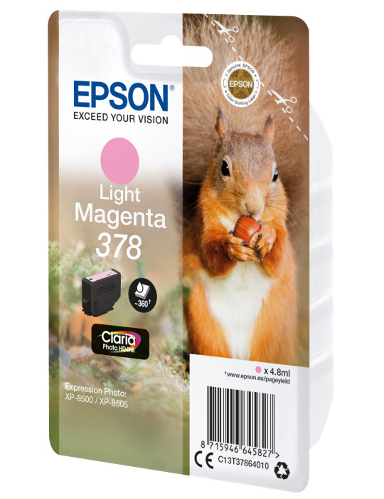 Epson Squirrel C13T37864010 ink cartridge 1 pc(s) Original Standard Yield Light magenta