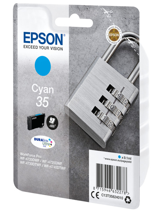 Epson Padlock C13T35824010 ink cartridge 1 pc(s) Original Standard Yield Cyan