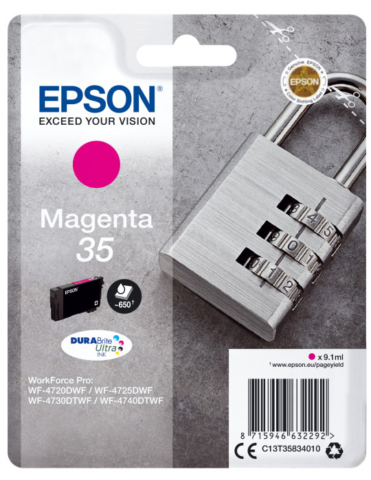 Epson Padlock C13T35834010 ink cartridge 1 pc(s) Original Standard Yield Magenta