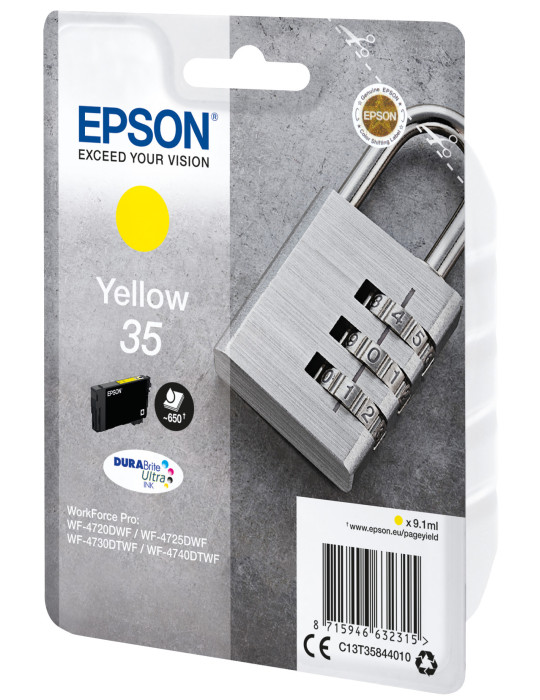 Epson Padlock C13T35844010 ink cartridge 1 pc(s) Original Standard Yield Yellow