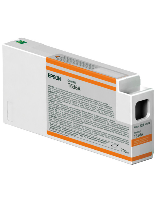 Epson Yksittäispakkaus, oranssi T636A00 UltraChrome HDR 700 ml