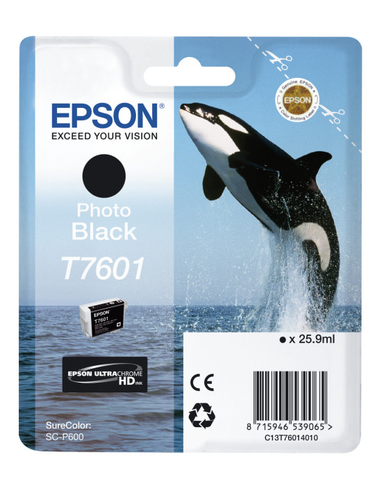 Epson T7601 valokuvamusta