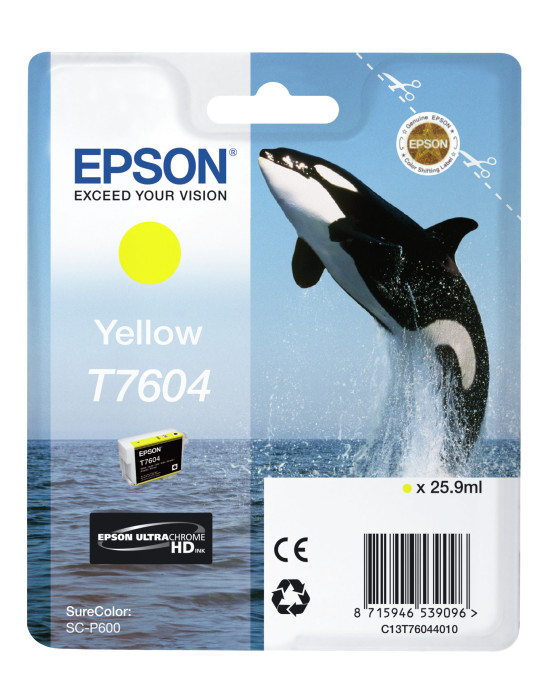 Epson T7604 keltainen