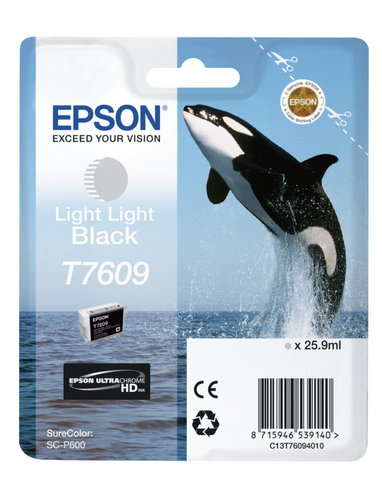 Epson T7609 erittäin vaalea musta