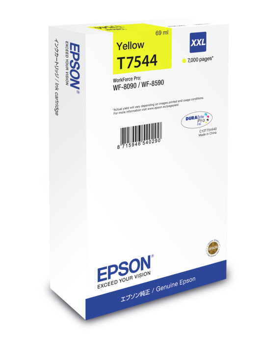 Epson T7544 ink cartridge 1 pc(s) Original Yellow