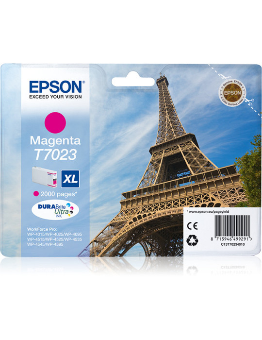 Epson Eiffel Tower WP4000- 4500-sarjojen mustepatruuna XL magenta 2k