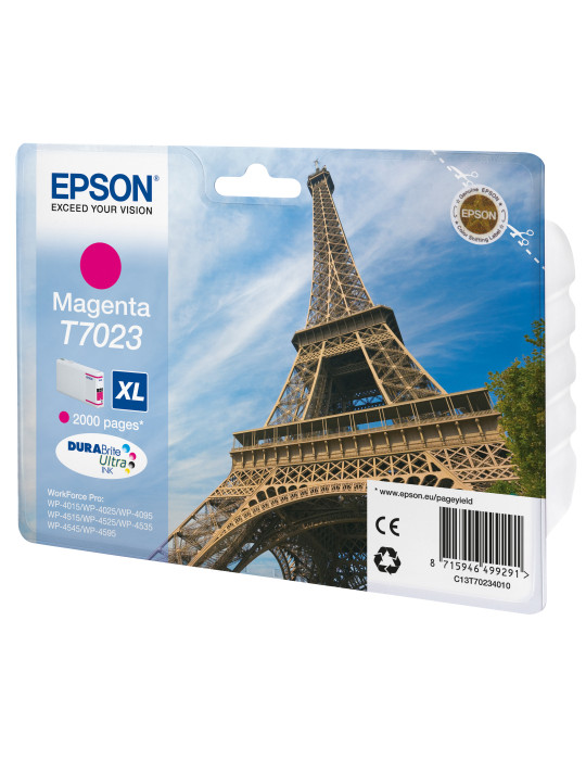 Epson Eiffel Tower WP4000- 4500-sarjojen mustepatruuna XL magenta 2k