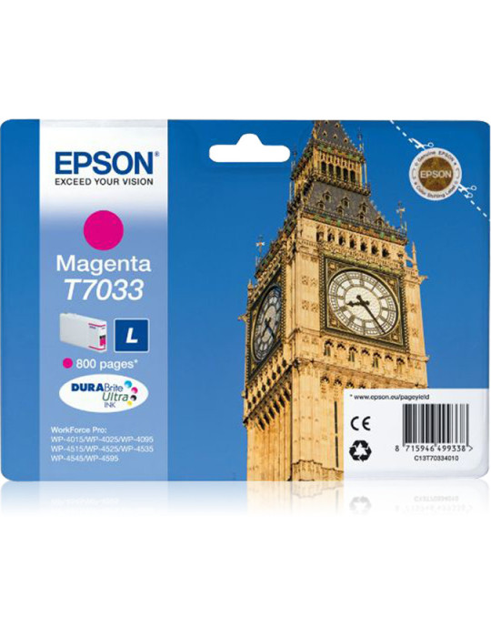 Epson Big Ben Bläckpatron L magenta 800 för WP4000 4500-serien