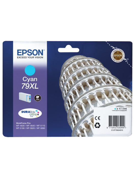 Epson Tower of Pisa 79XL ink cartridge 1 pc(s) Original High (XL) Yield Cyan