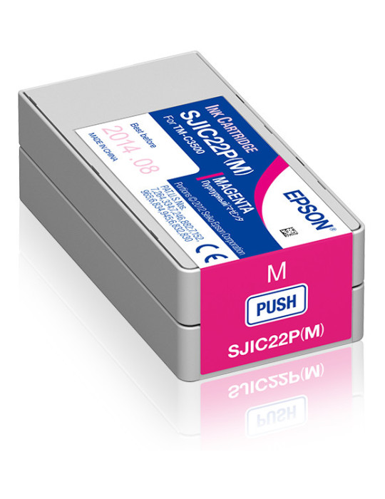 Epson SJIC22P(M)  Ink cartridge for ColorWorks C3500 (Magenta)