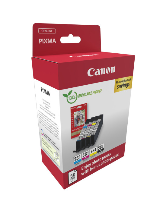 Canon 2106C006 mustekasetti 4 kpl Alkuperäinen musta, Syaani, Magenta, Keltainen