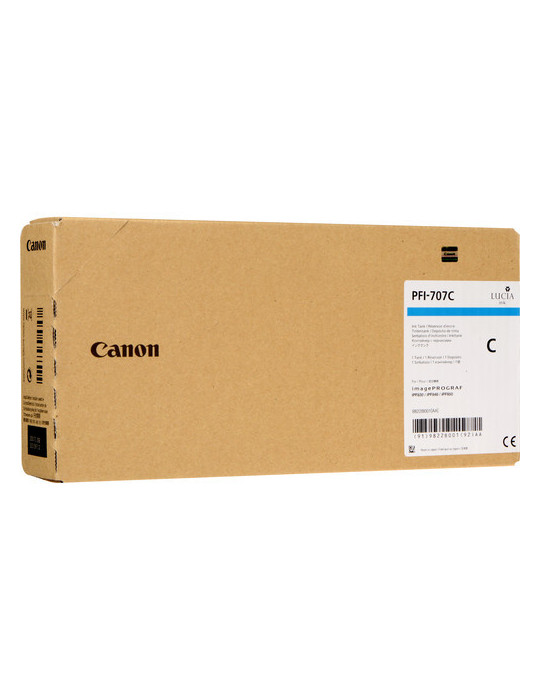 Canon PFI-707C mustekasetti Alkuperäinen Syaani