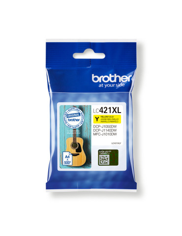 Brother LC421XLY ink cartridge 1 pc(s) Original Yellow