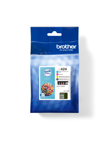 Brother LC424VAL mustekasetti 4 kpl Alkuperäinen musta, Syaani, Magenta, Keltainen