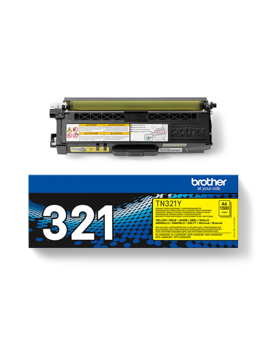 Brother TN-321Y värikasetti 1 kpl Alkuperäinen Keltainen