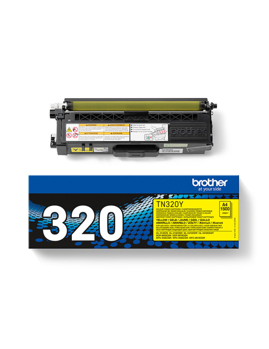 Brother TN-320Y värikasetti 1 kpl Alkuperäinen Keltainen