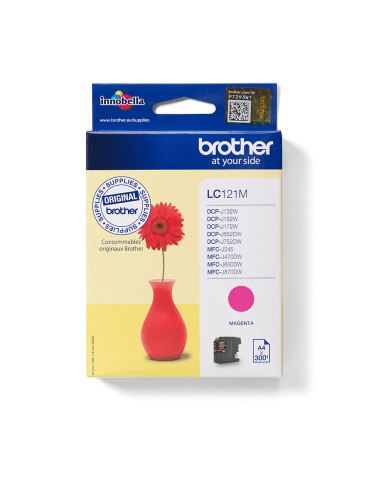 Brother LC121M mustekasetti 1 kpl Alkuperäinen Magenta