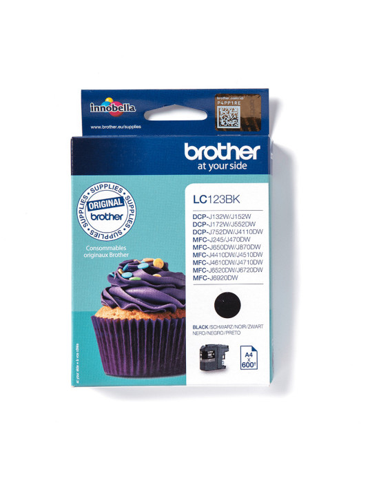 Brother LC123BK ink cartridge 1 pc(s) Original Black
