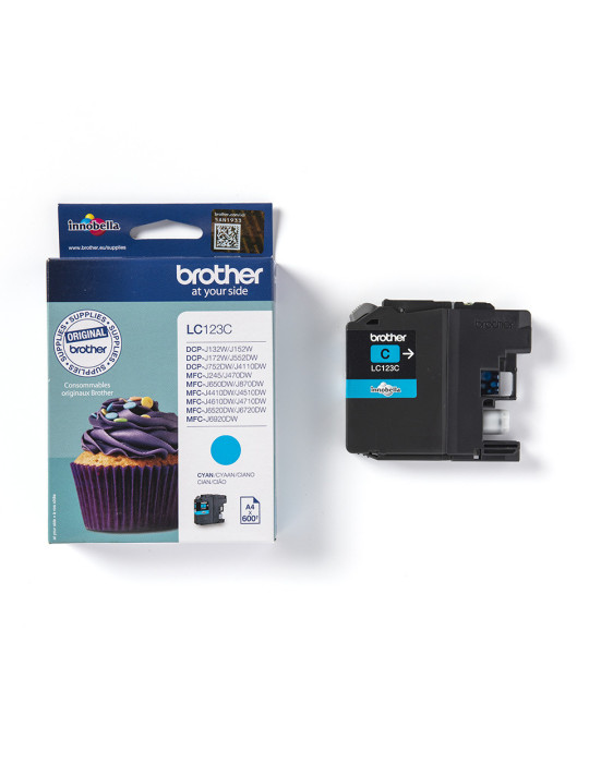 Brother LC123C ink cartridge 1 pc(s) Original Cyan