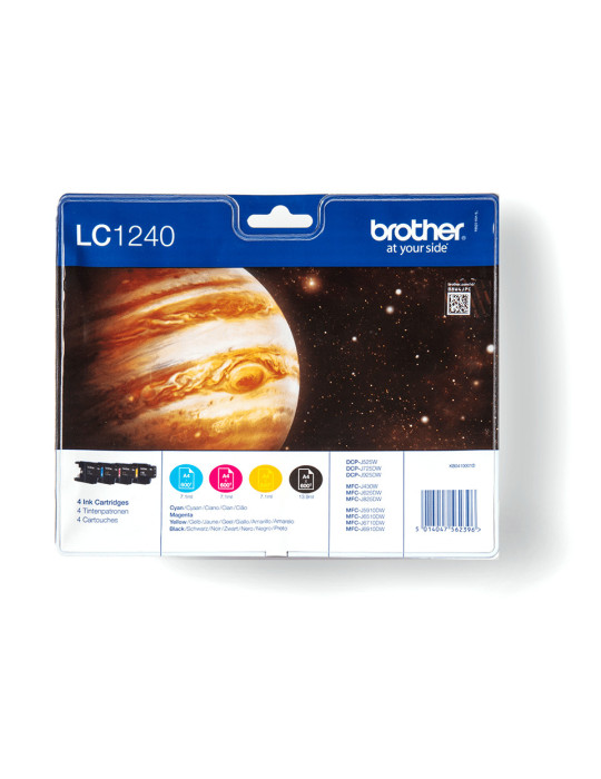 Brother LC1240VALBPDR ink cartridge 4 pc(s) Original Black, Cyan, Magenta, Yellow