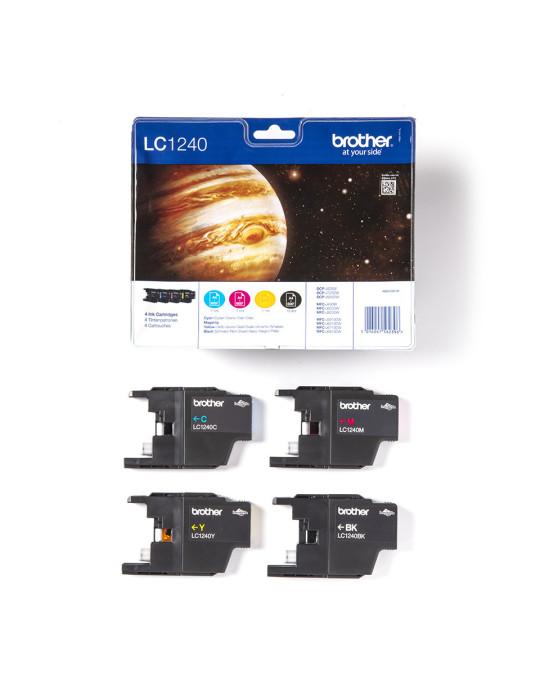 Brother LC1240VALBPDR ink cartridge 4 pc(s) Original Black, Cyan, Magenta, Yellow