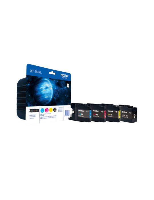 Brother LC1280XLVALBP ink cartridge 4 pc(s) Original Black, Cyan, Magenta, Yellow