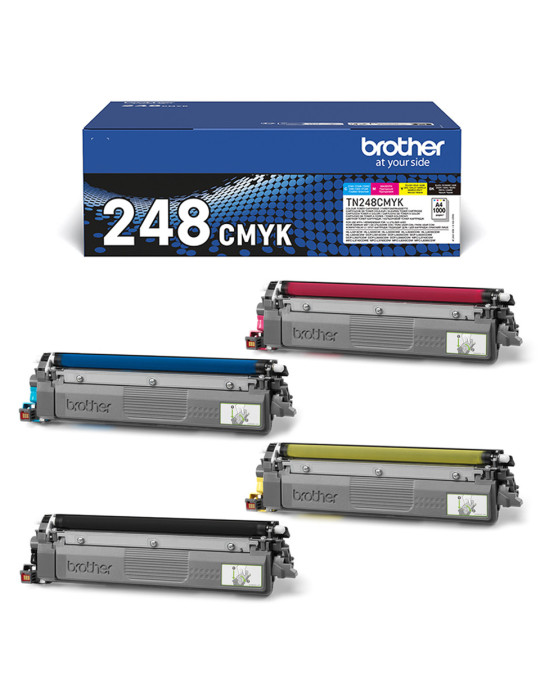 Brother TN-248VAL värikasetti 4 kpl Alkuperäinen musta, Syaani, Magenta, Keltainen